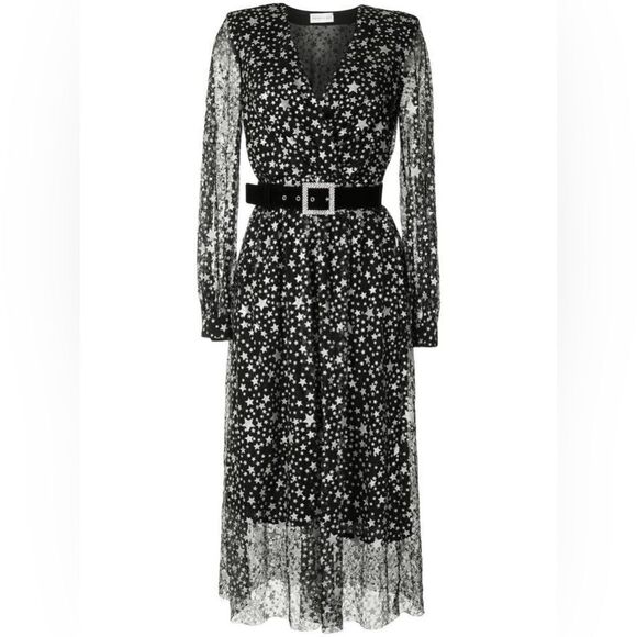 🎀 Authentic REBECCA VALLANCE NWOT Valarie glittered tulle midi 2 - Picture 15 of 15